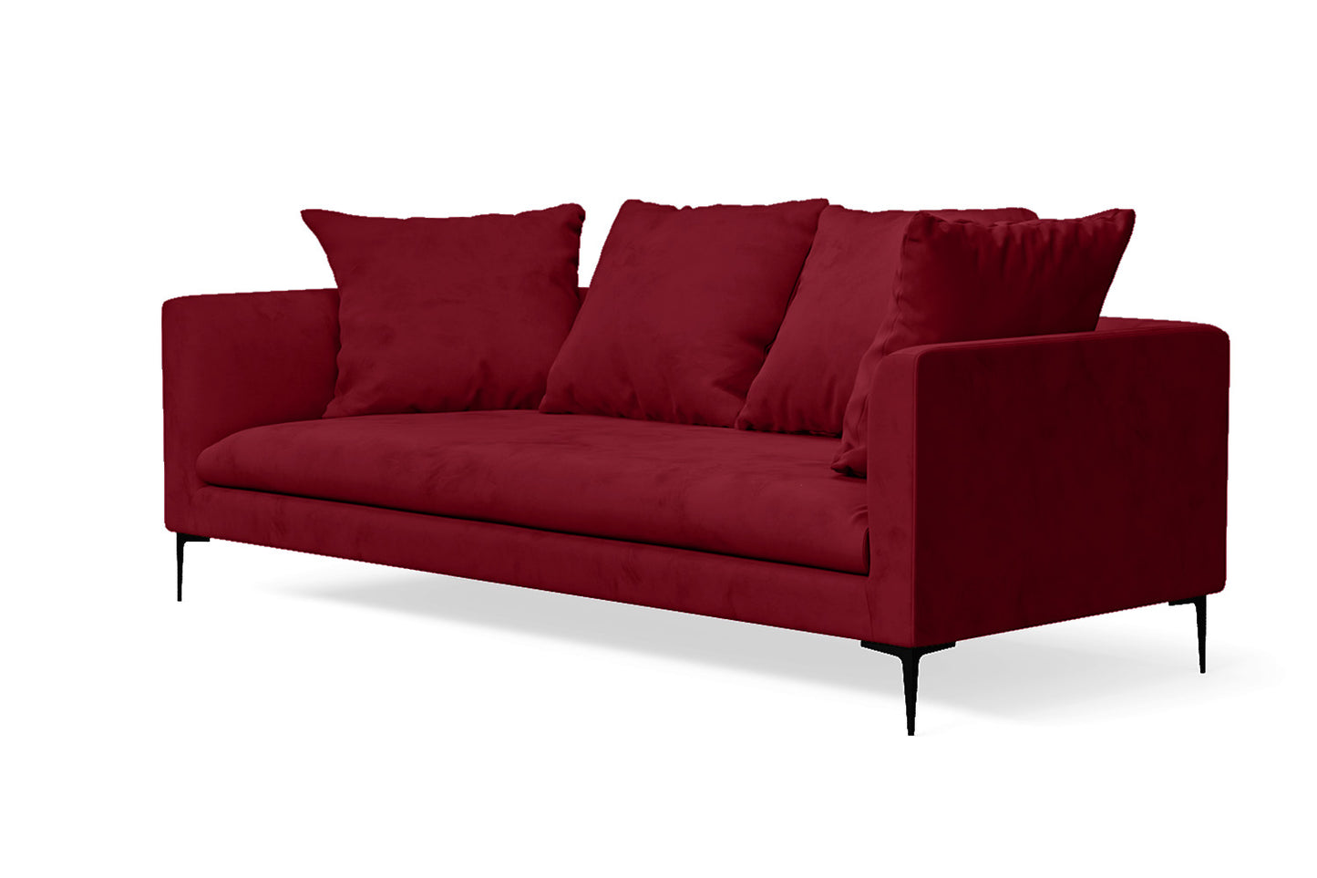 Aprilia 3 Seater Sofa Red Velvet