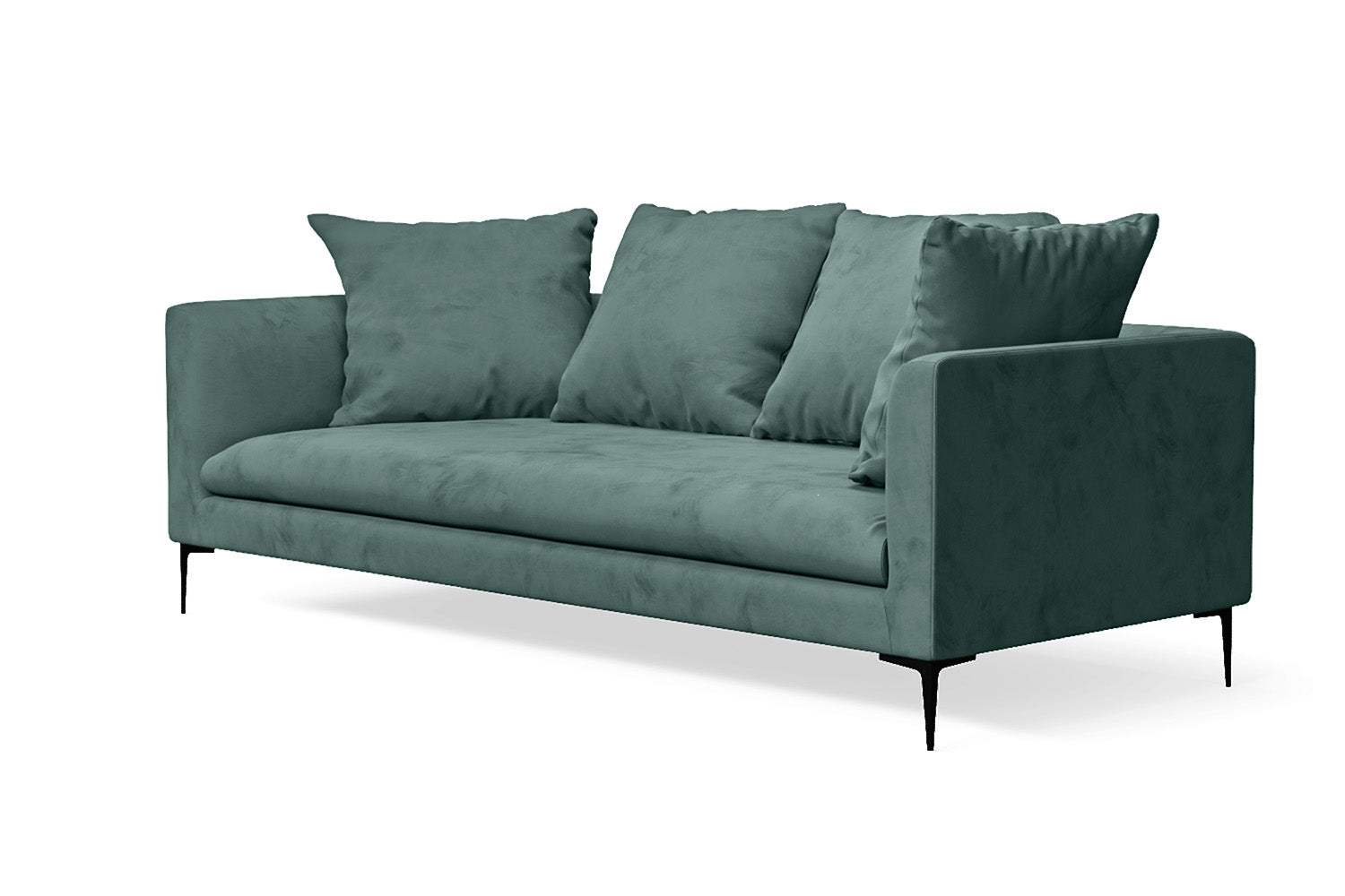 Aprilia 3 Seater Sofa Teal Velvet