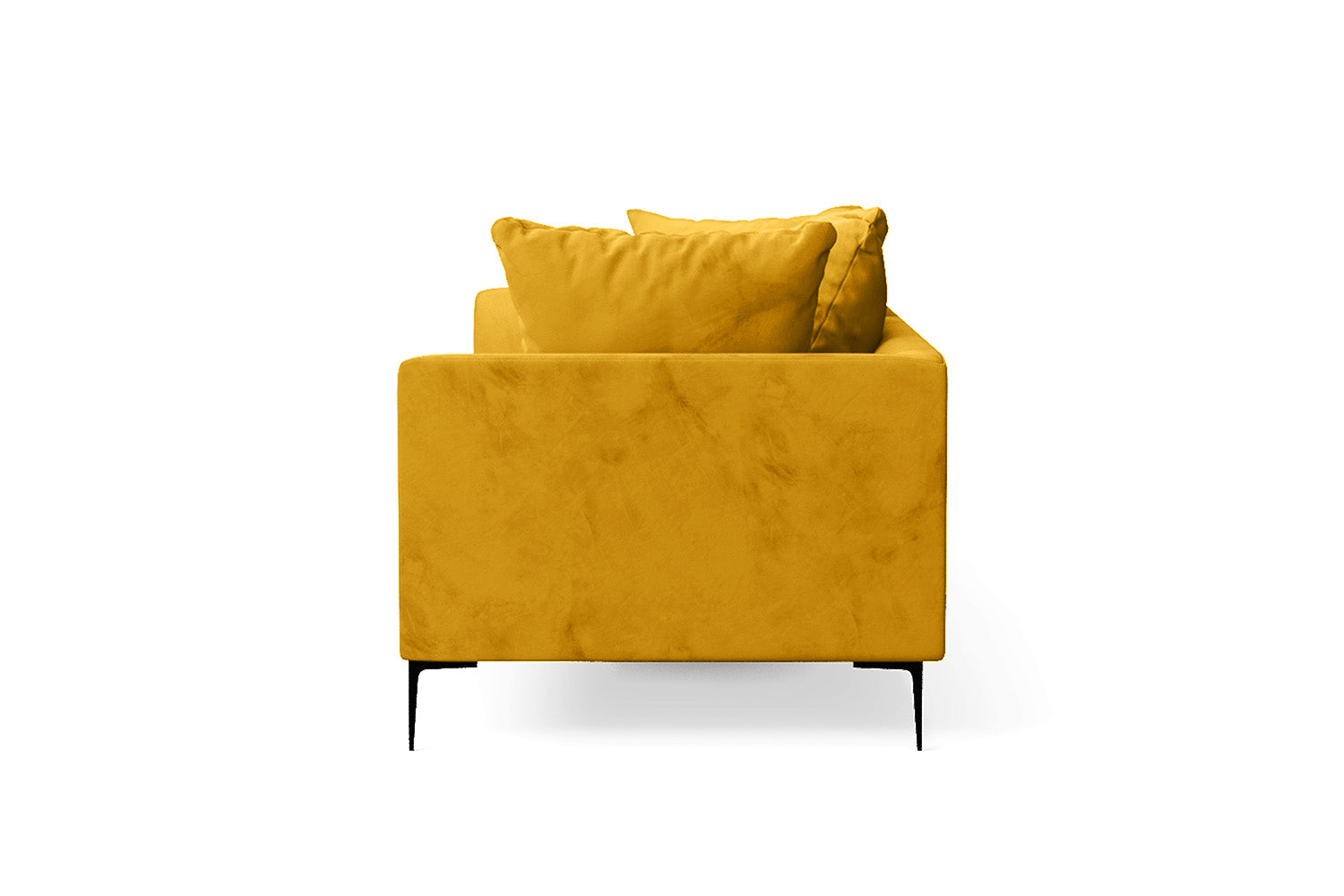 Aprilia 3 Seater Sofa Yellow Velvet