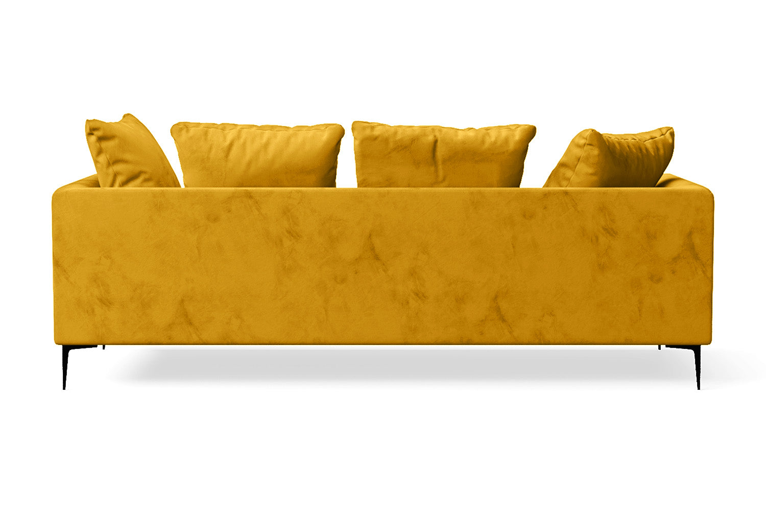 Aprilia 3 Seater Sofa Yellow Velvet