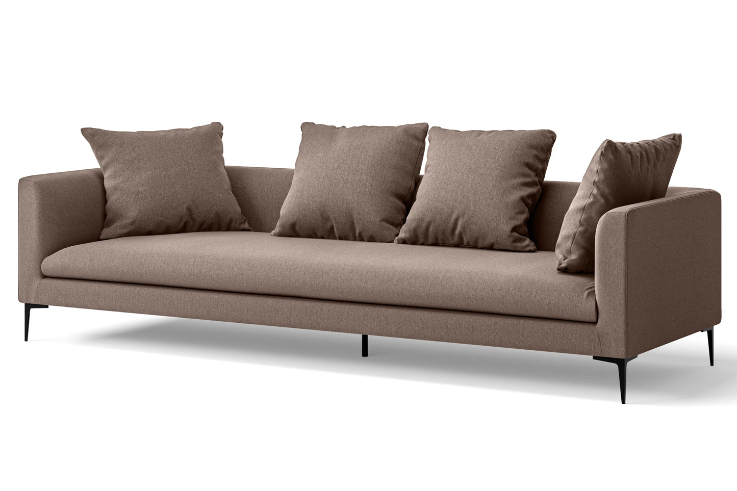 Aprilia 4 Seater Sofa Caramel Linen Fabric