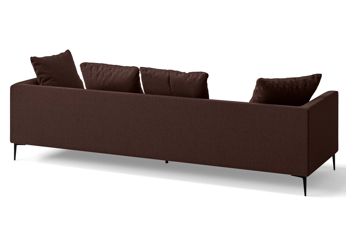 Aprilia 4 Seater Sofa Coffee Brown Linen Fabric