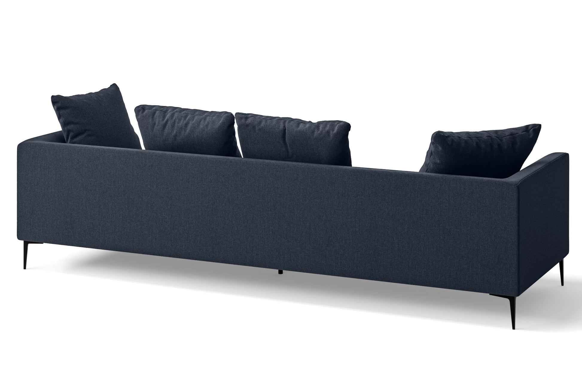 Aprilia 4 Seater Sofa Dark Blue Linen Fabric