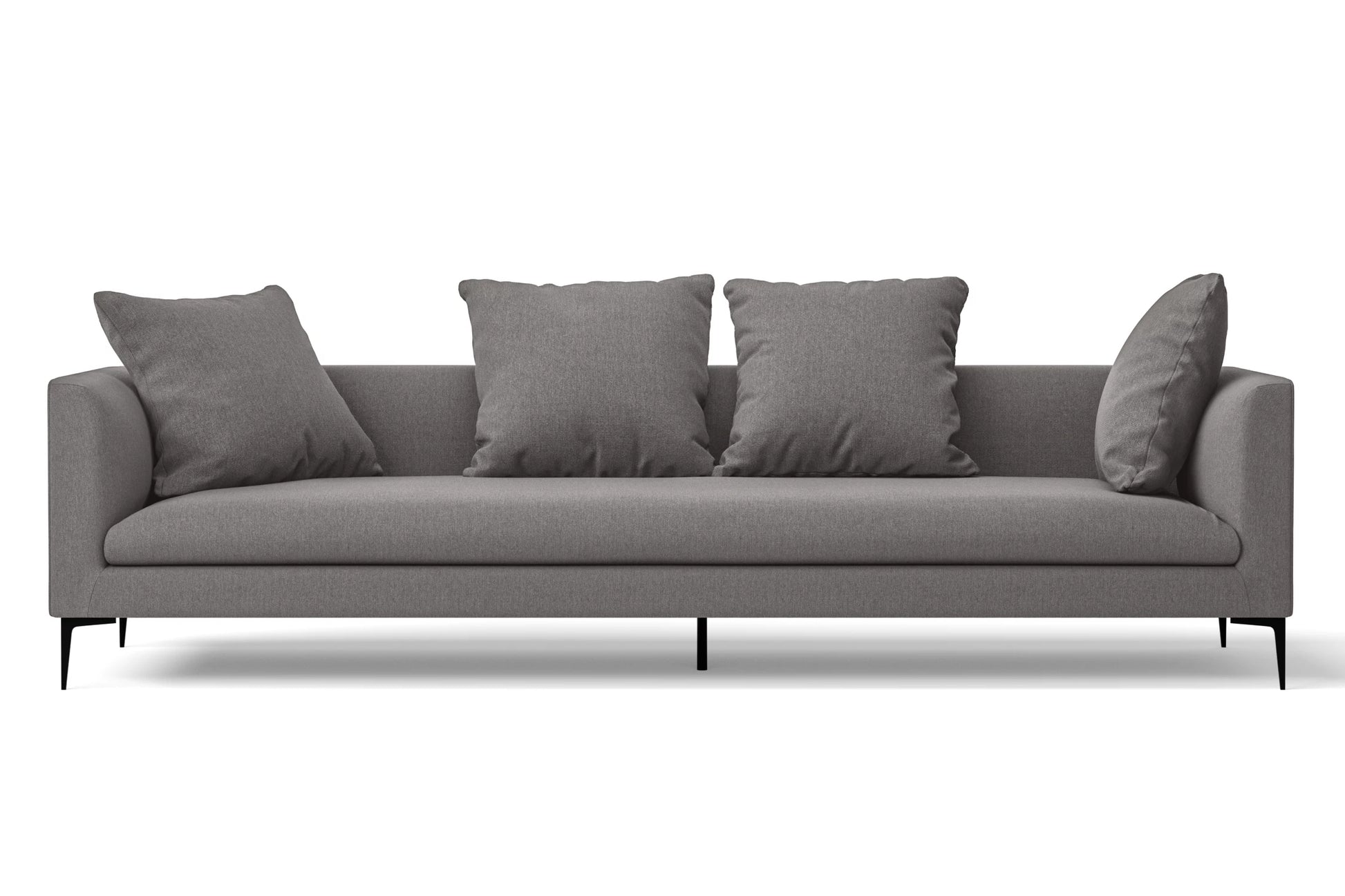 Aprilia 4 Seater Sofa Grey Linen Fabric