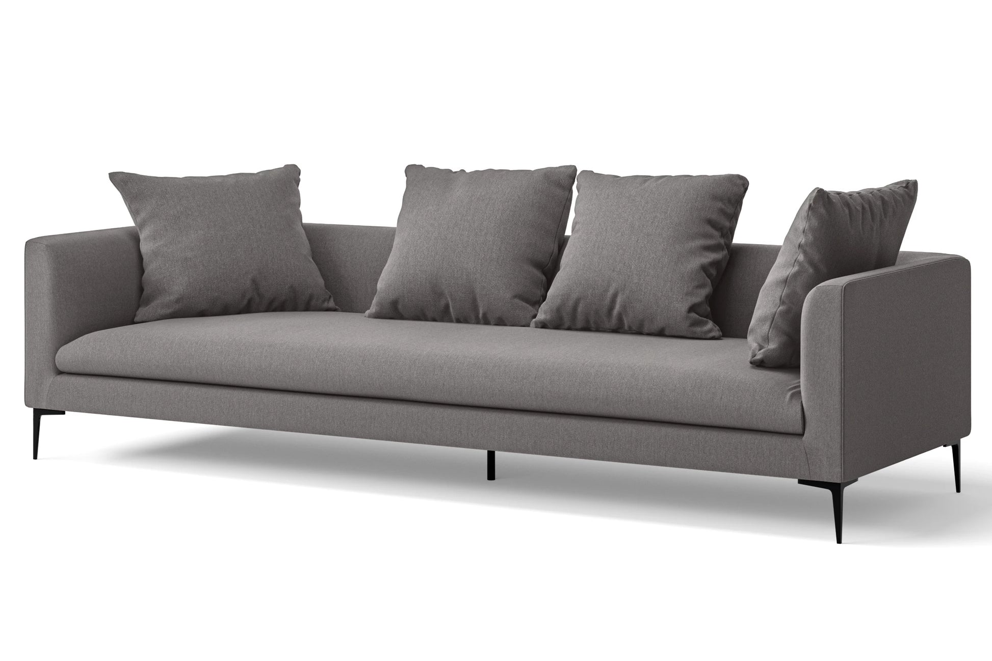 Aprilia 4 Seater Sofa Grey Linen Fabric