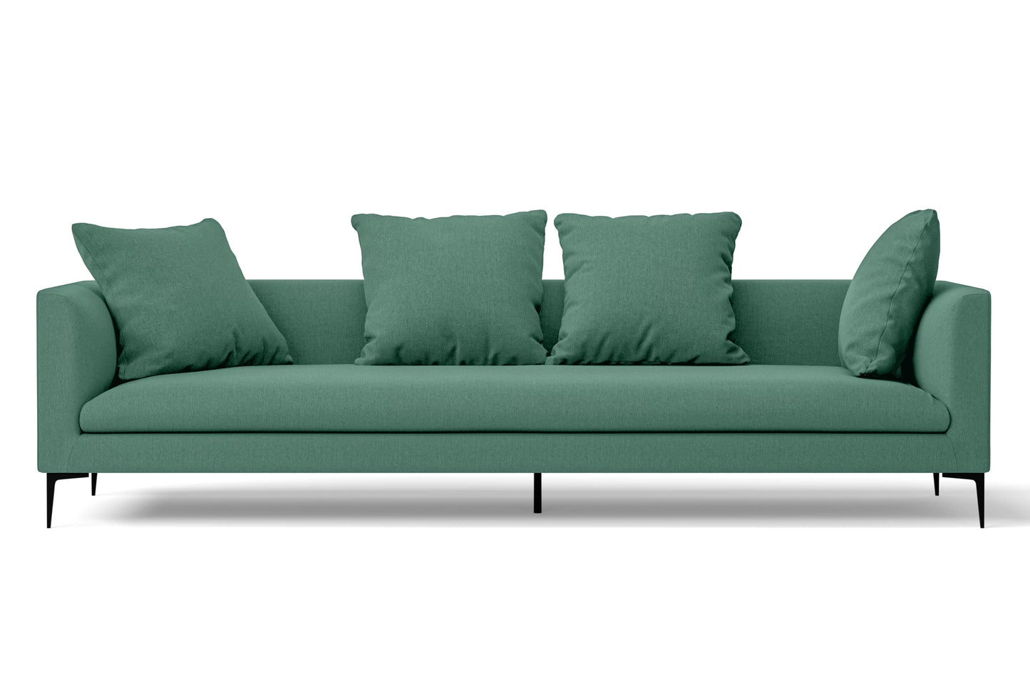 Aprilia 4 Seater Sofa Mint Green Linen Fabric