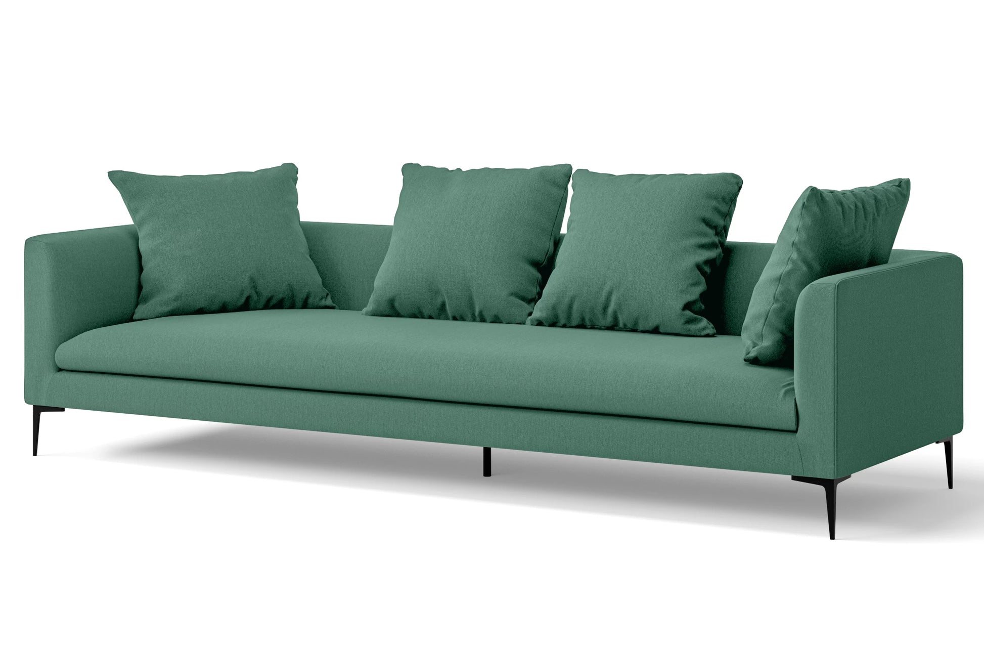 Aprilia 4 Seater Sofa Mint Green Linen Fabric