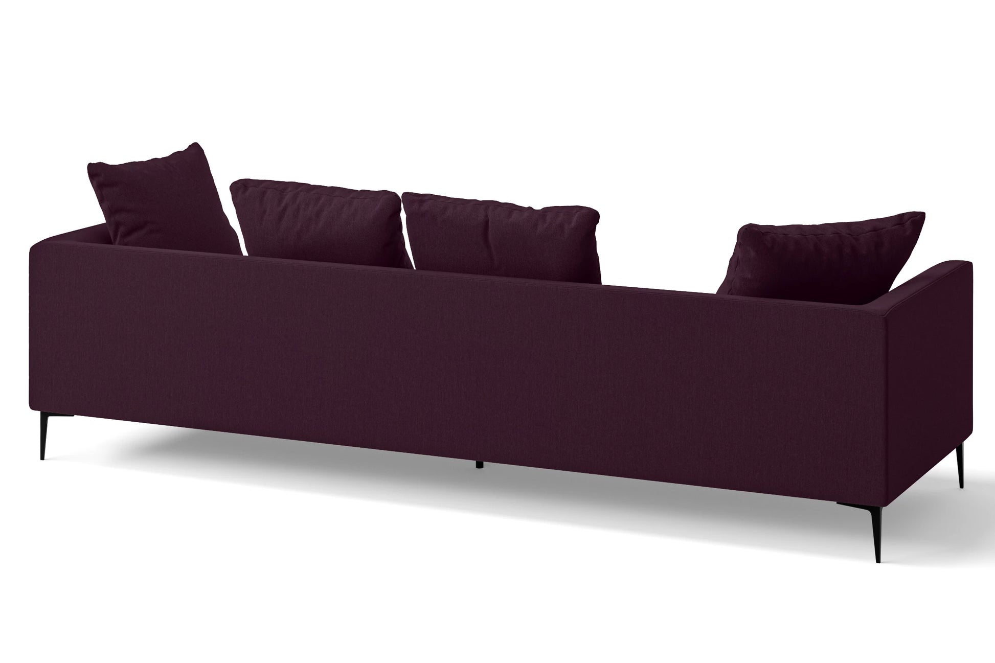 Aprilia 4 Seater Sofa Purple Linen Fabric