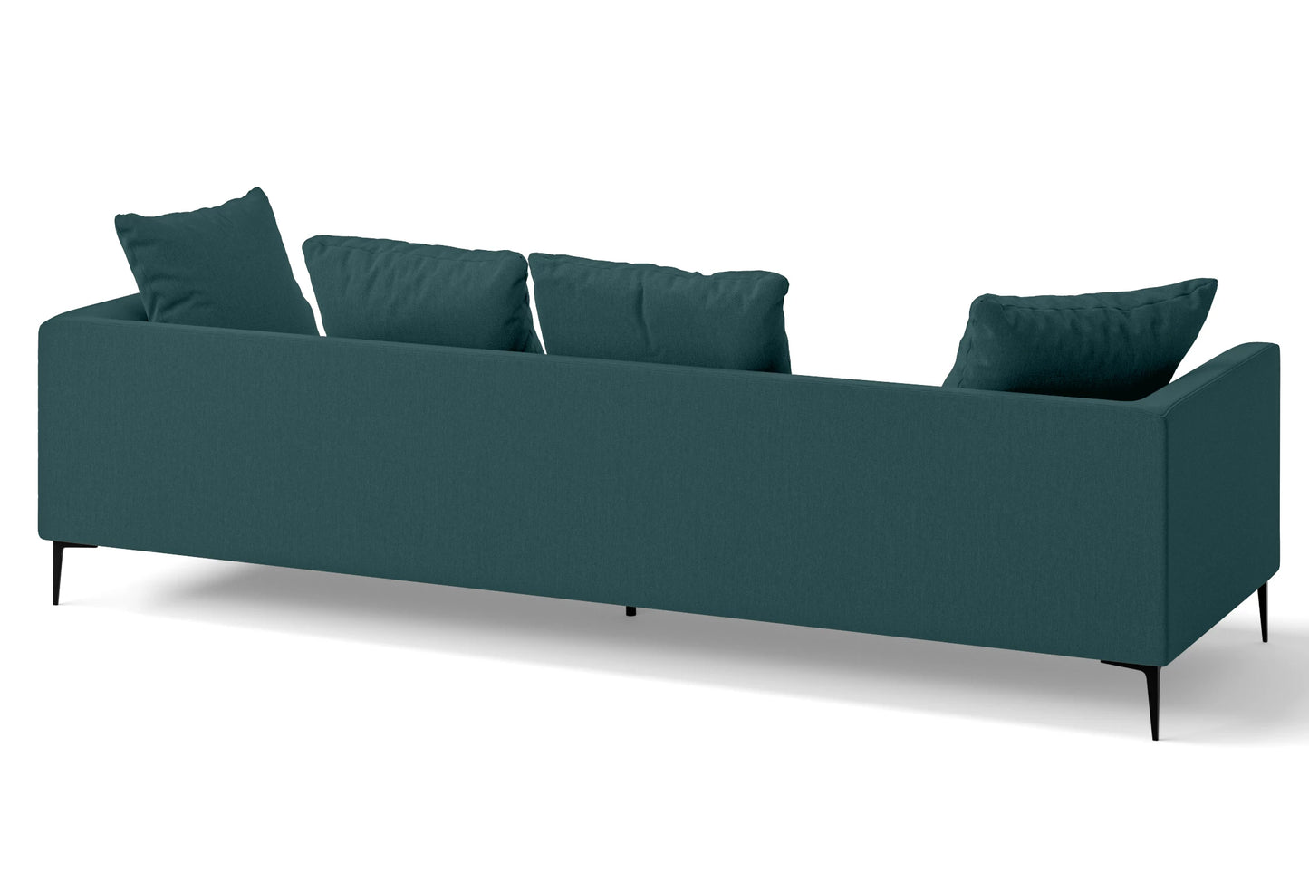 Aprilia 4 Seater Sofa Teal Linen Fabric