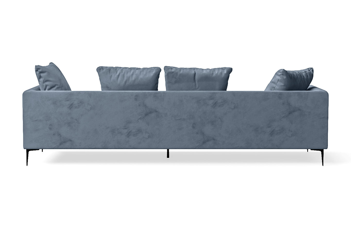 Aprilia 4 Seater Sofa Baby Blue Velvet