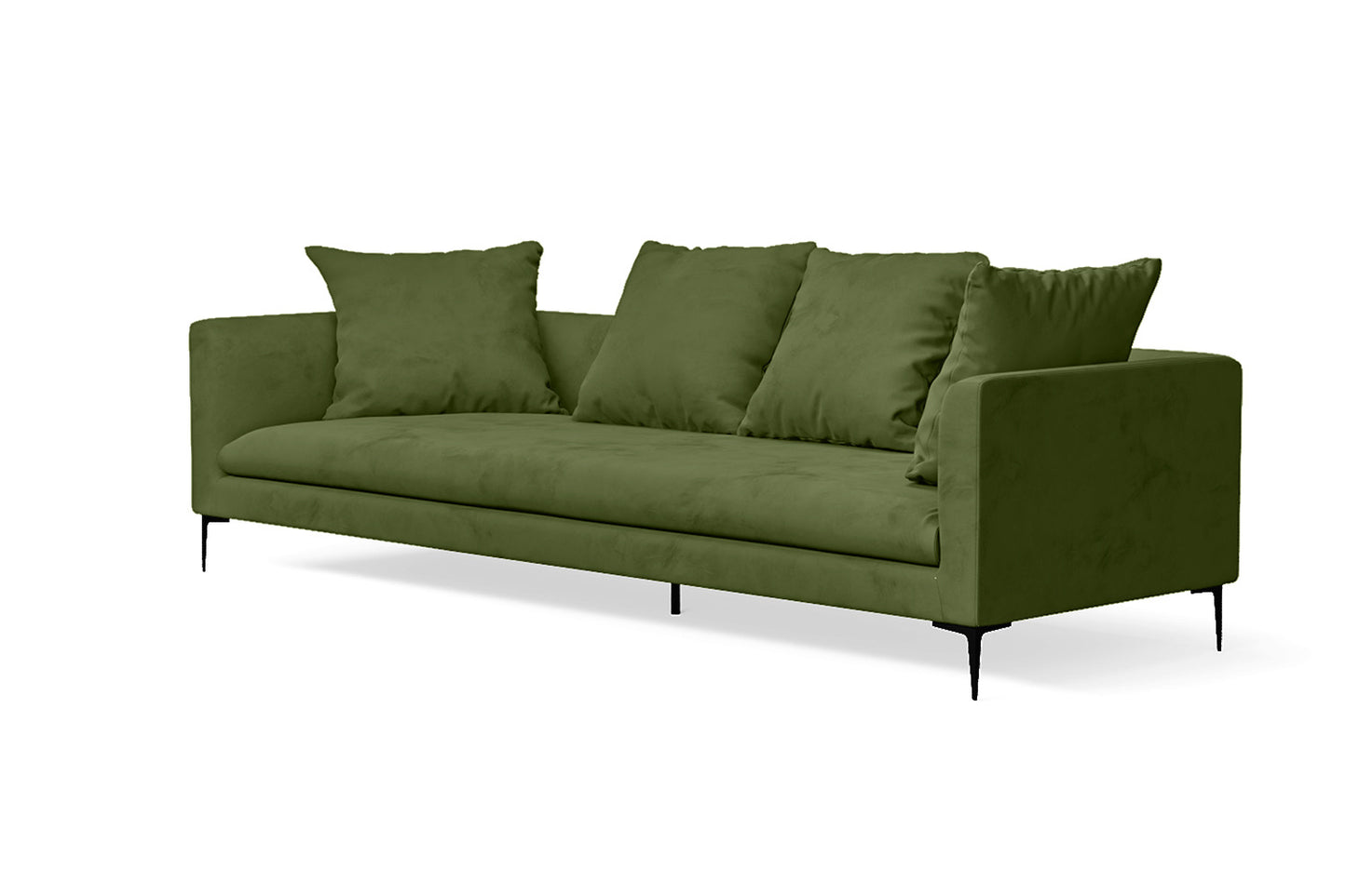 Aprilia 4 Seater Sofa Lime Velvet