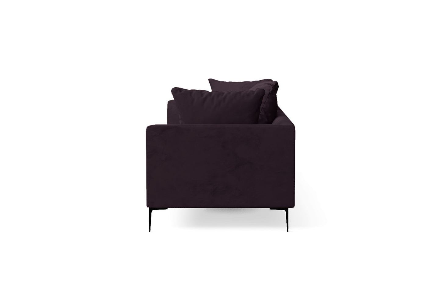 Aprilia 4 Seater Sofa Purple Velvet