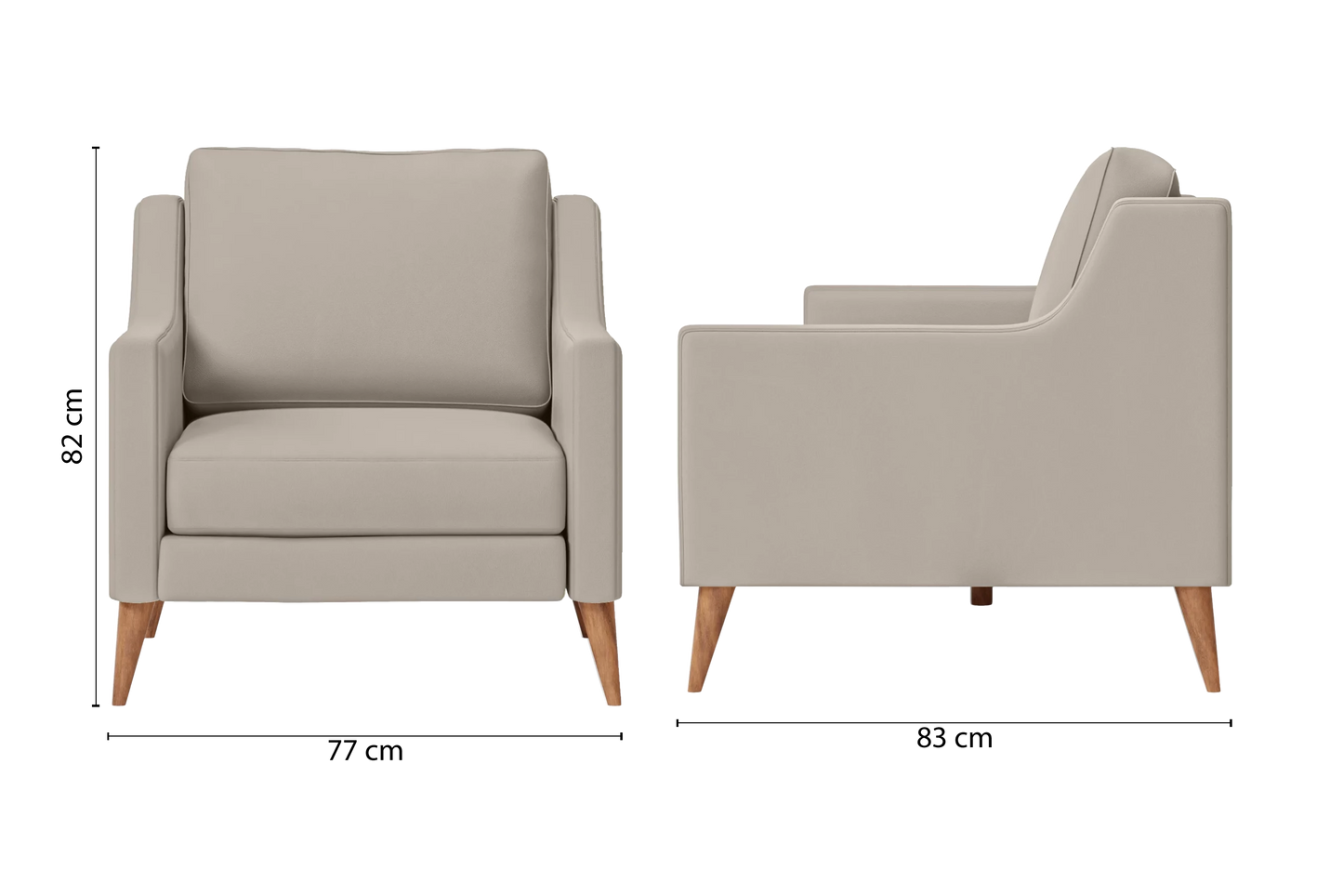 Aquila Armchair Sand Leather