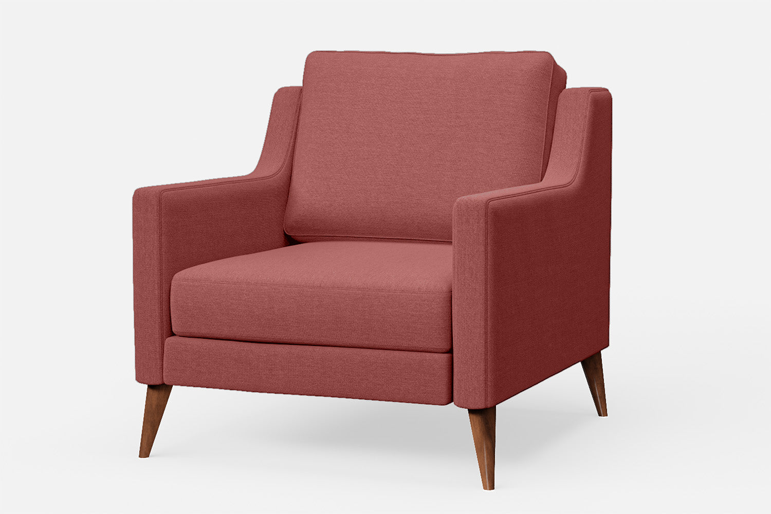 Aquila Armchair Rose Pink Linen Fabric