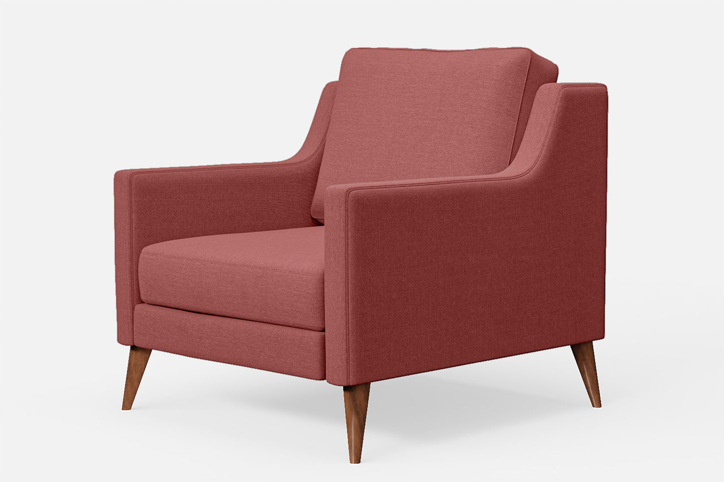 Aquila Armchair Rose Pink Linen Fabric