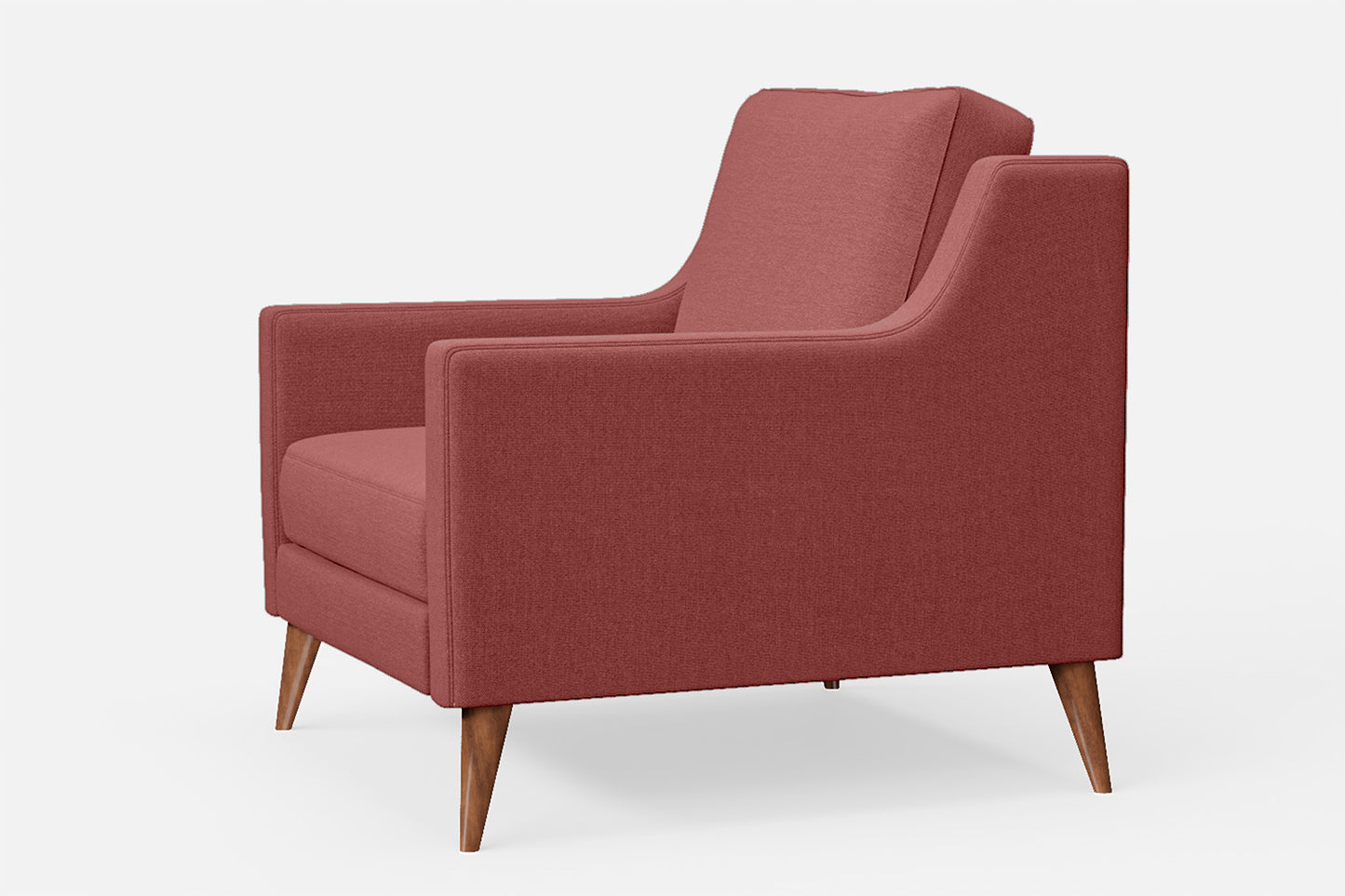 Aquila Armchair Rose Pink Linen Fabric