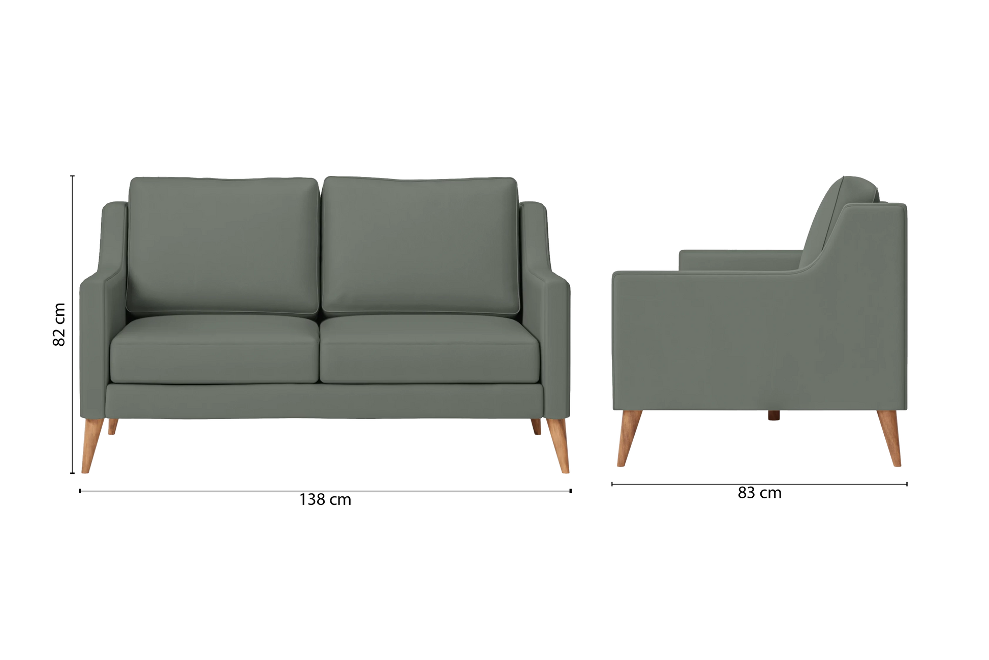 Aquila 2 Seater Sofa Lush Leather