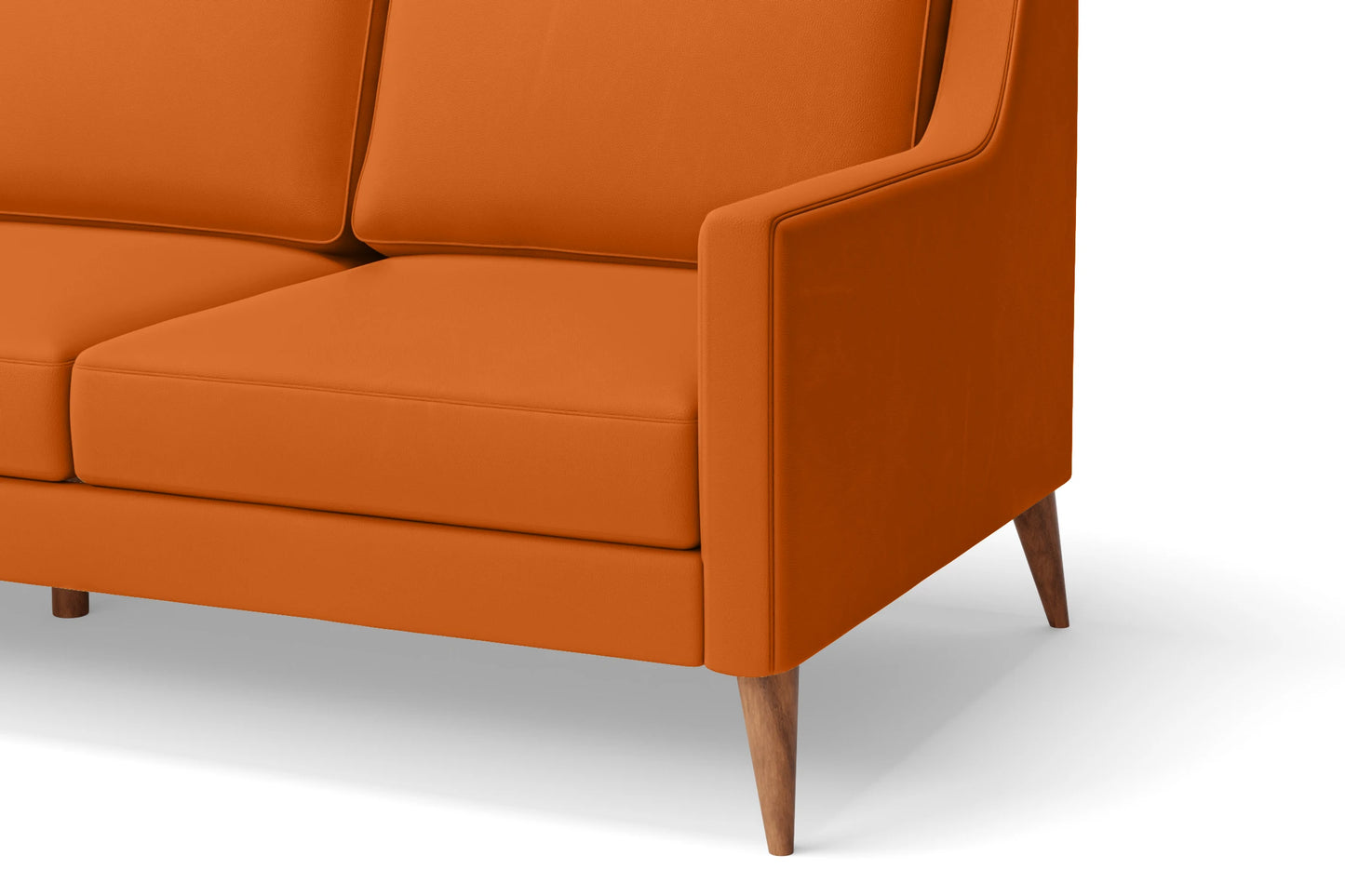 Aquila 2 Seater Sofa Orange Leather