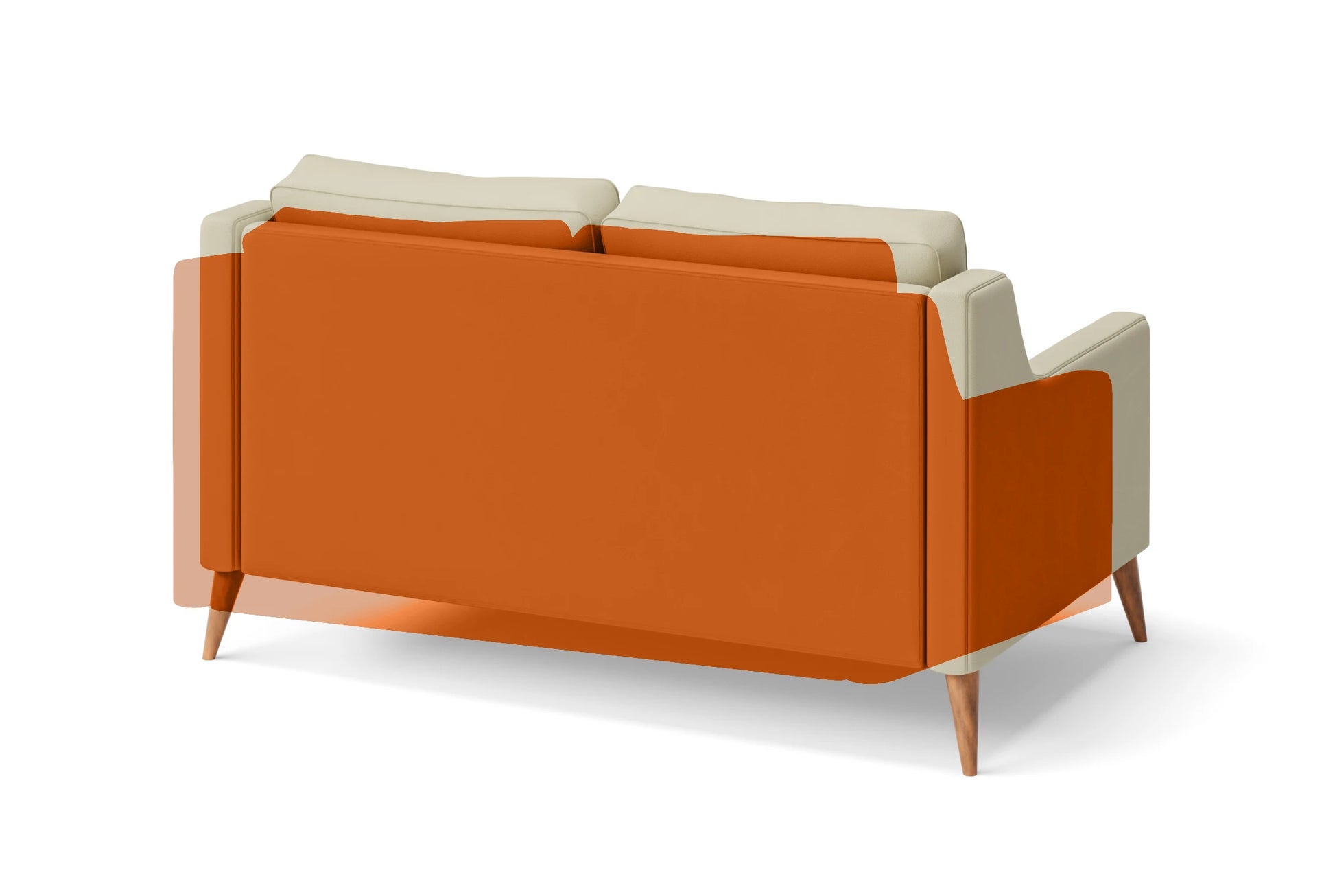 Aquila 2 Seater Sofa Orange Leather