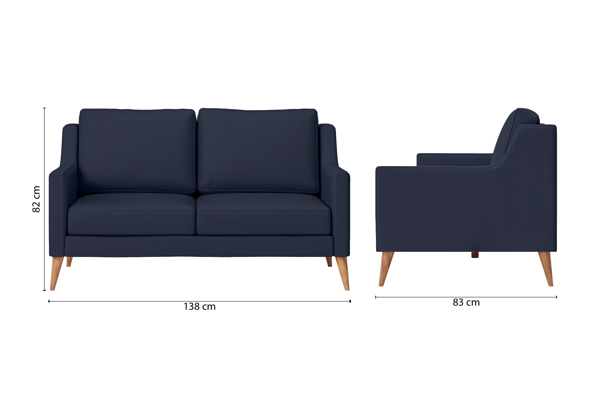 Aquila 2 Seater Sofa Spruce Leather