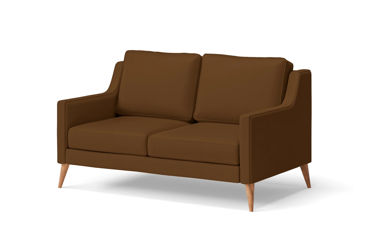 Aquila 2 Seater Sofa Walnut Brown Leather