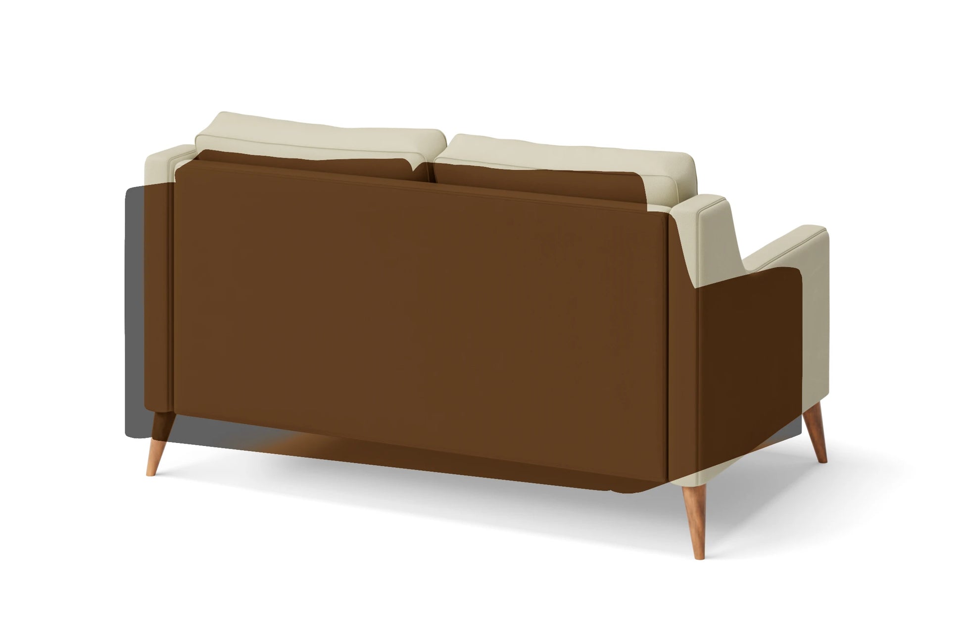 Aquila 2 Seater Sofa Walnut Brown Leather