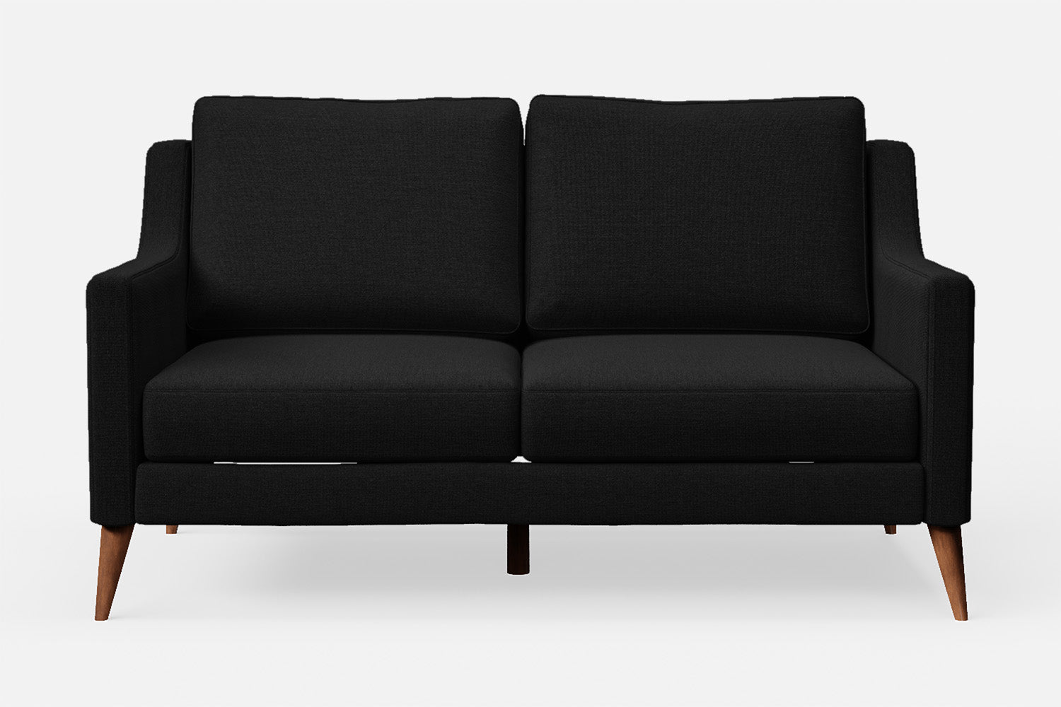 Aquila 2 Seater Sofa Black Linen Fabric