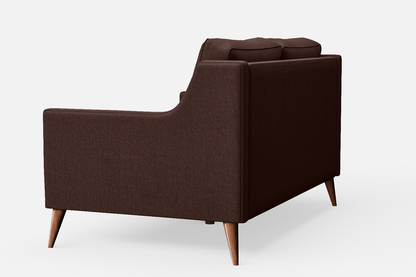 Aquila 2 Seater Sofa Coffee Brown Linen Fabric