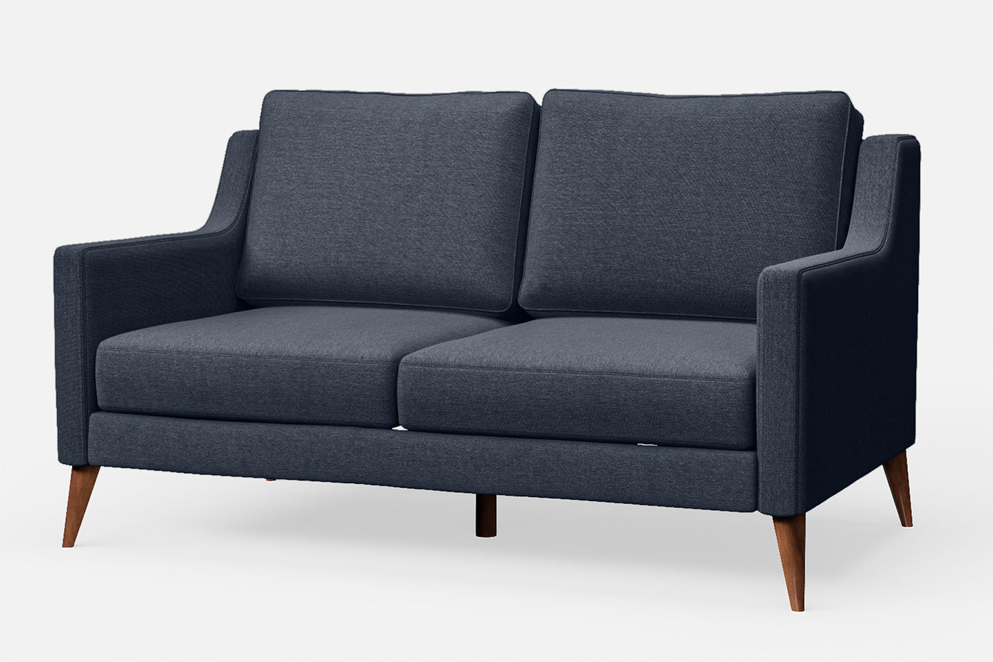 Aquila 2 Seater Sofa Dark Blue Linen Fabric