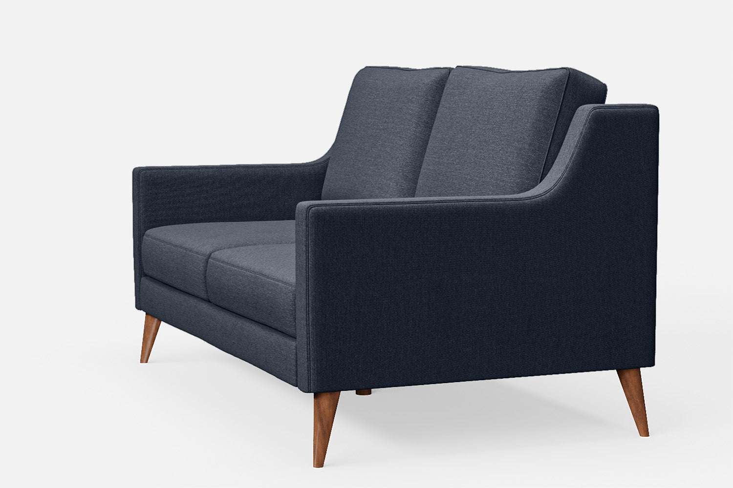 Aquila 2 Seater Sofa Dark Blue Linen Fabric