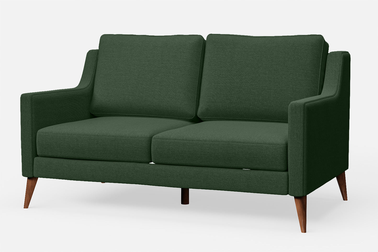 Aquila 2 Seater Sofa Forest Green Linen Fabric