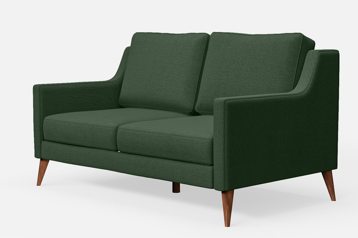 Aquila 2 Seater Sofa Forest Green Linen Fabric