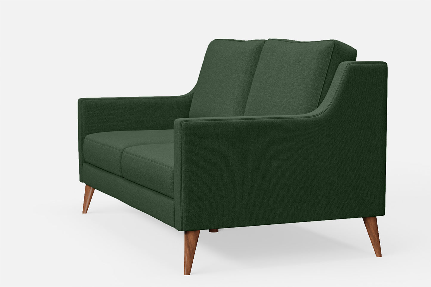 Aquila 2 Seater Sofa Forest Green Linen Fabric