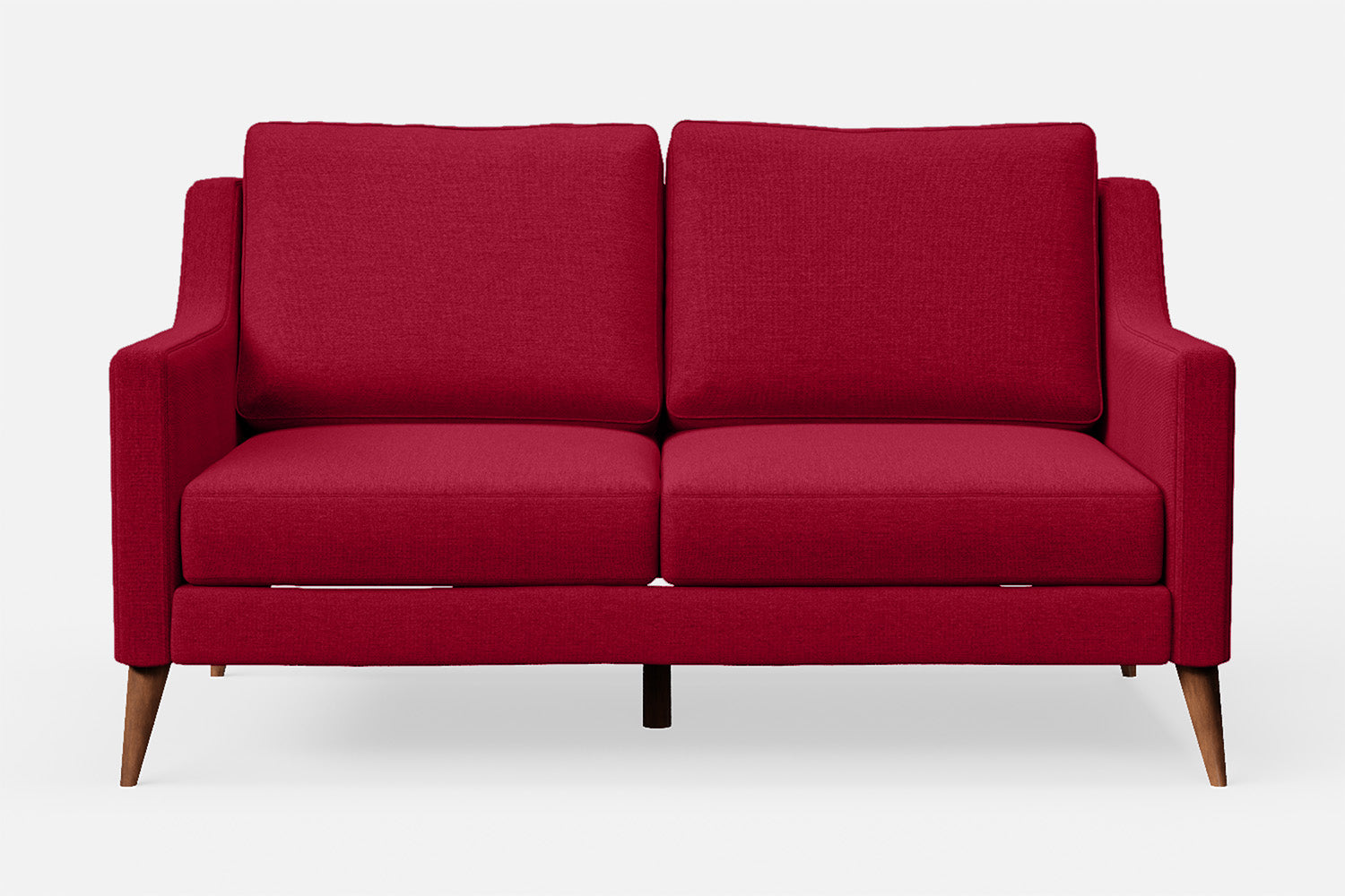 Aquila 2 Seater Sofa Red Linen Fabric