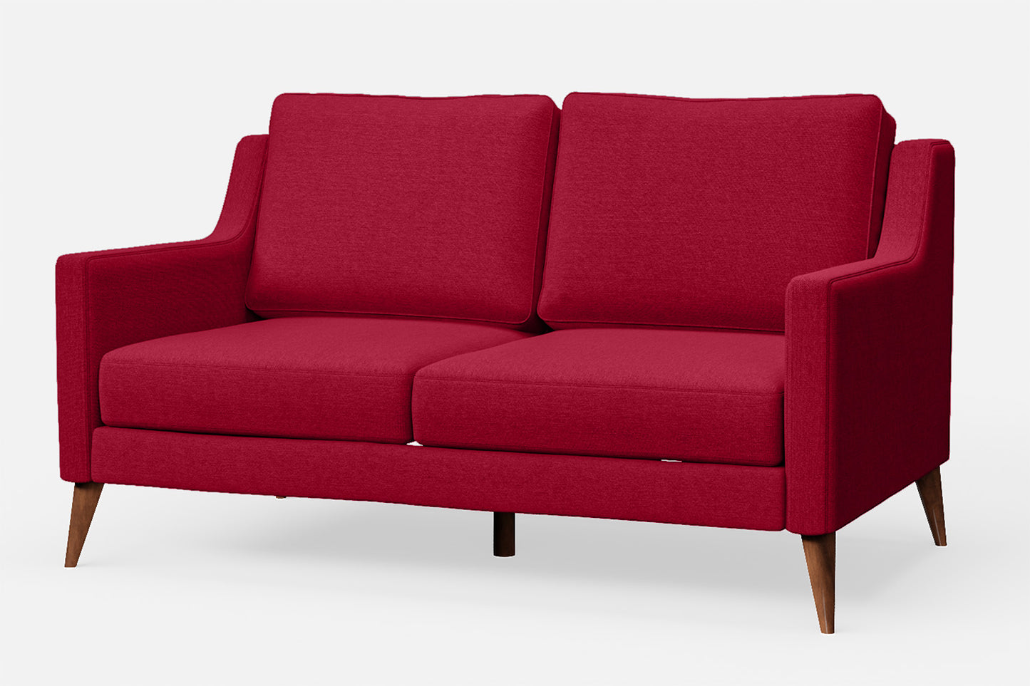 Aquila 2 Seater Sofa Red Linen Fabric