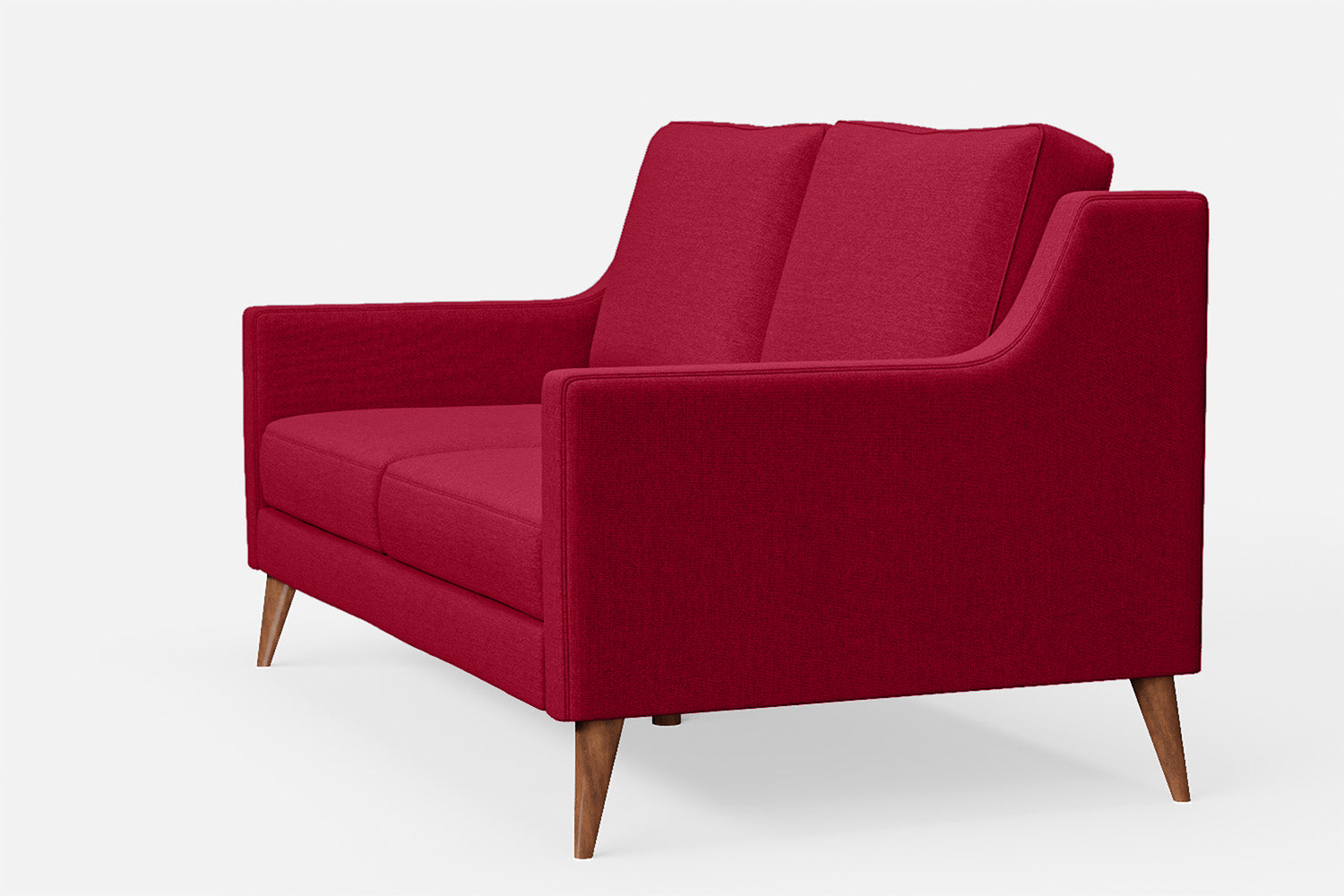 Aquila 2 Seater Sofa Red Linen Fabric