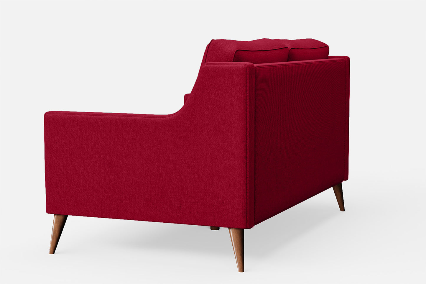 Aquila 2 Seater Sofa Red Linen Fabric