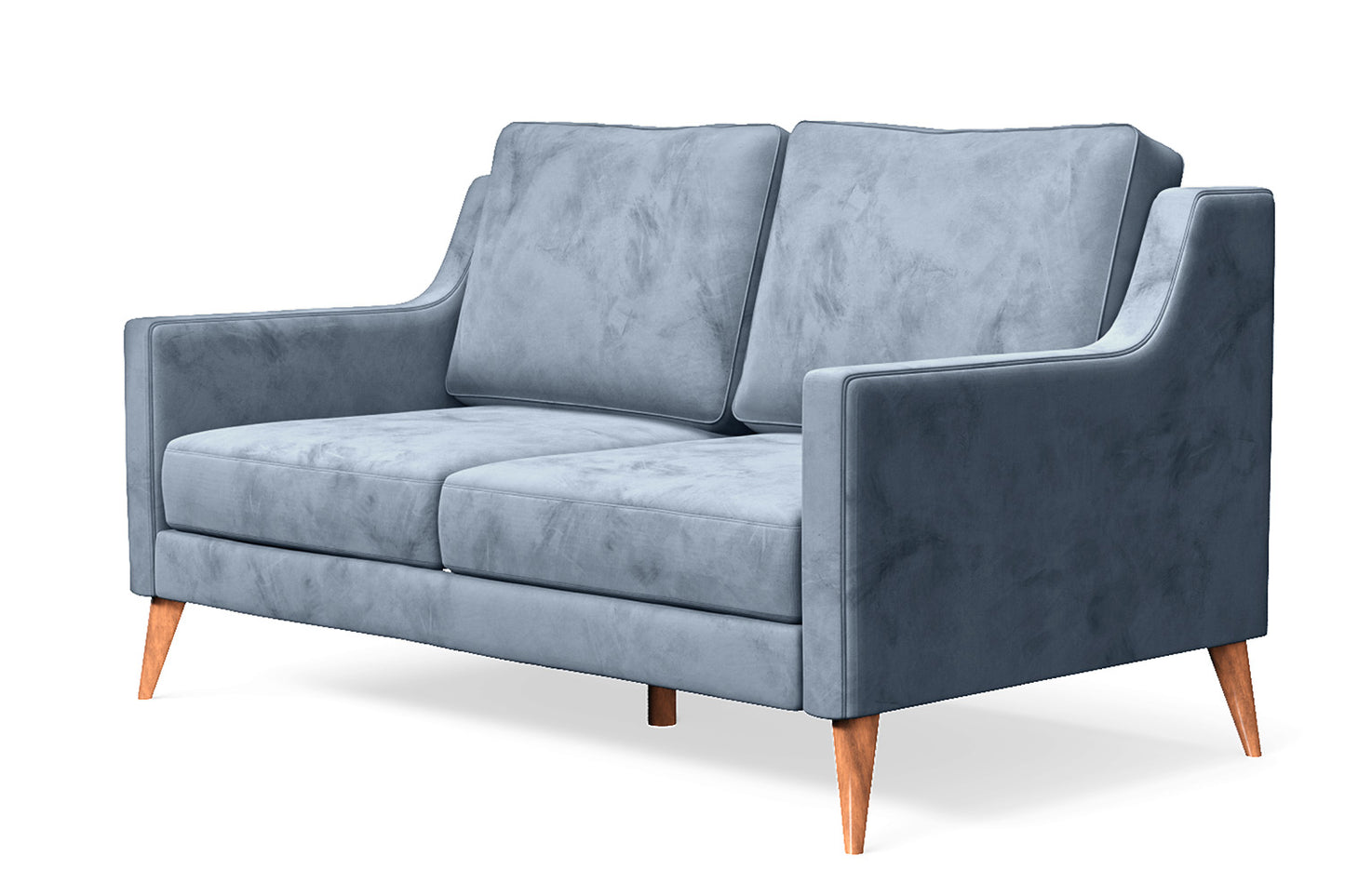 Aquila 2 Seater Sofa Baby Blue Velvet