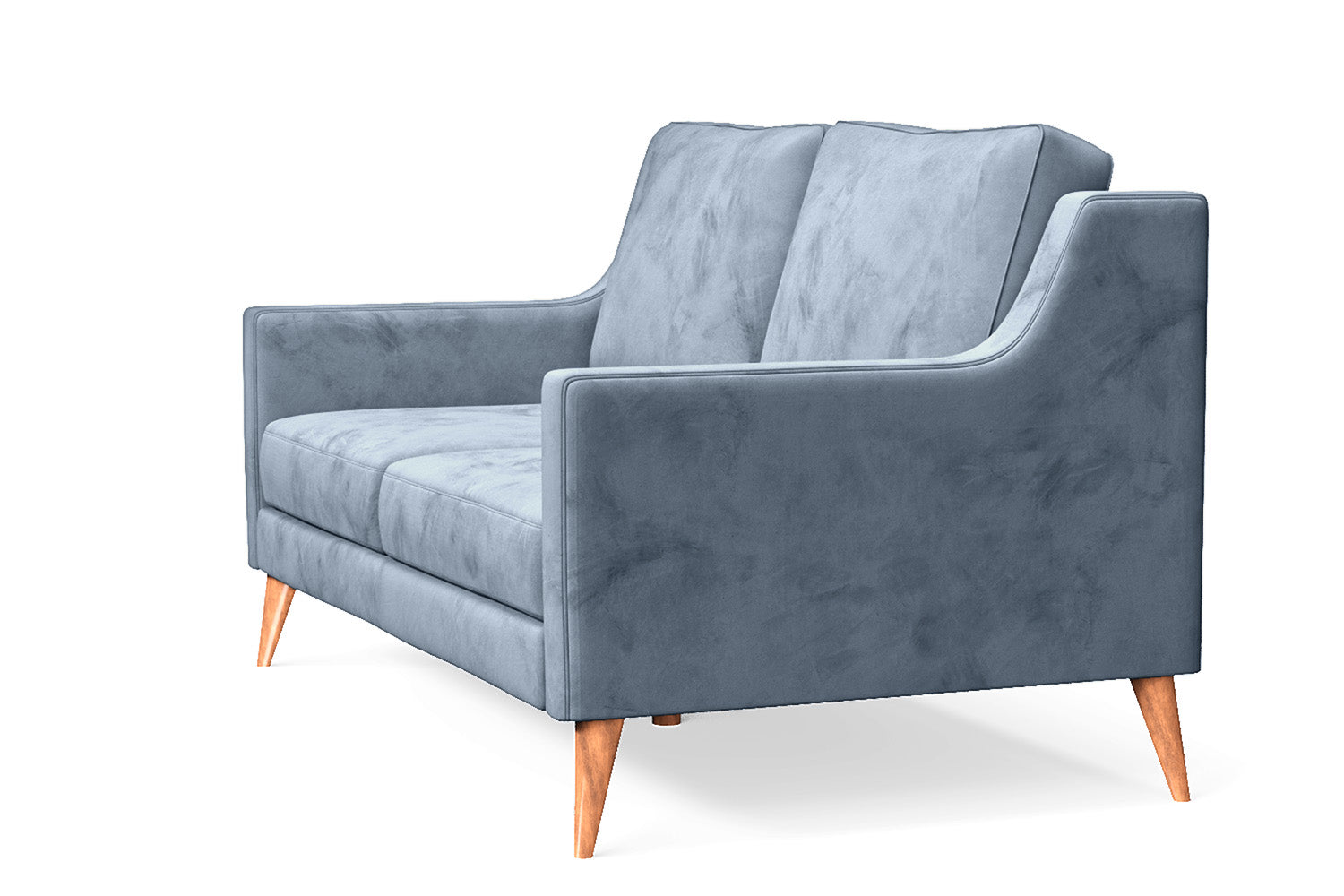 Aquila 2 Seater Sofa Baby Blue Velvet