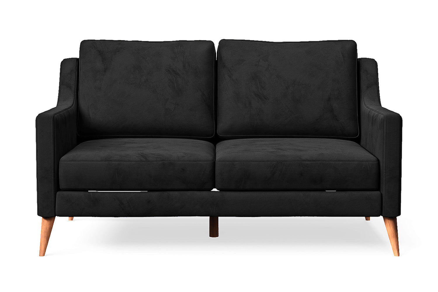 Aquila 2 Seater Sofa Black Velvet