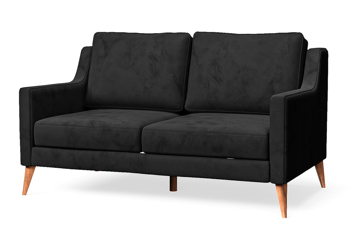 Aquila 2 Seater Sofa Black Velvet