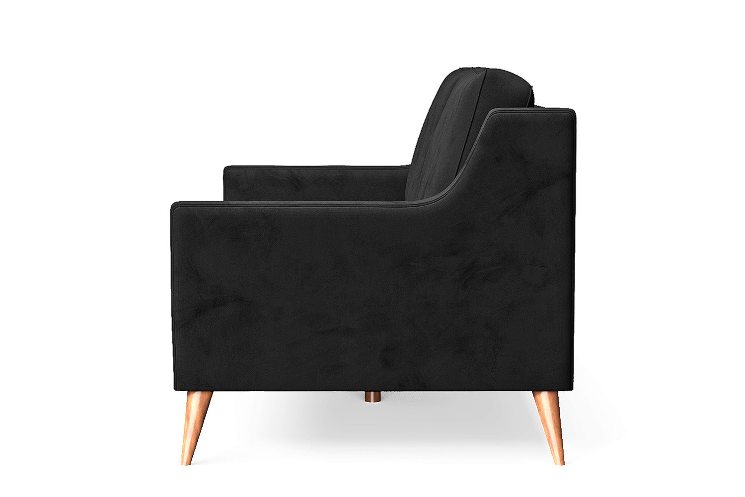 Aquila 2 Seater Sofa Black Velvet