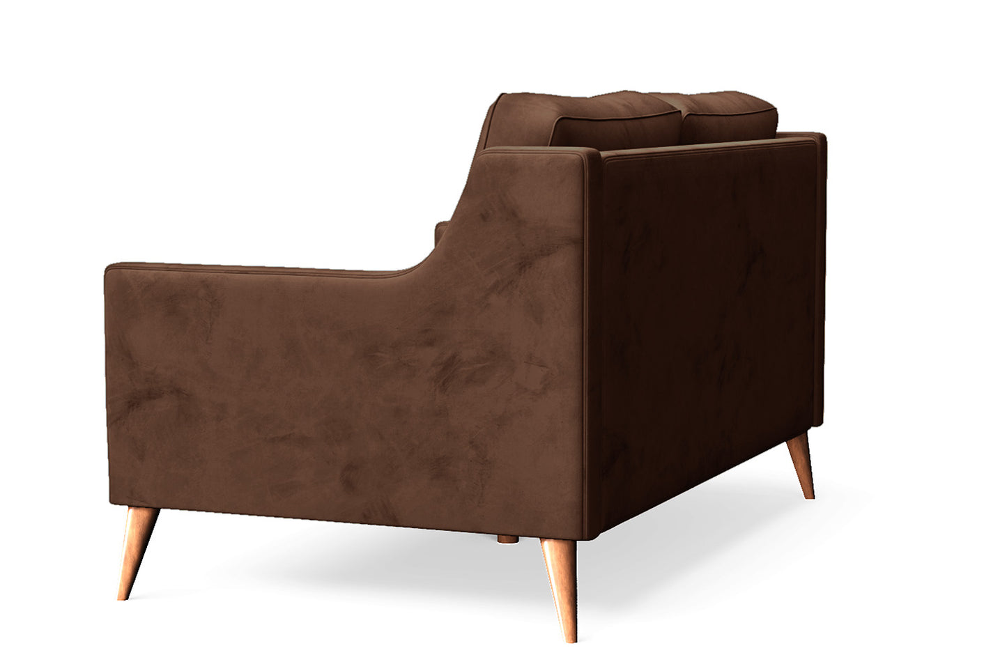 Aquila 2 Seater Sofa Coffee Brown Velvet