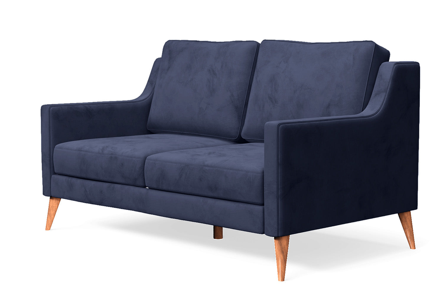 Aquila 2 Seater Sofa Dark Blue Velvet