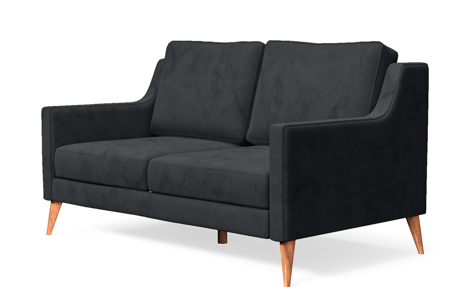 Aquila 2 Seater Sofa Dark Grey Velvet