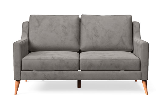 Aquila 2 Seater Sofa Grey Velvet