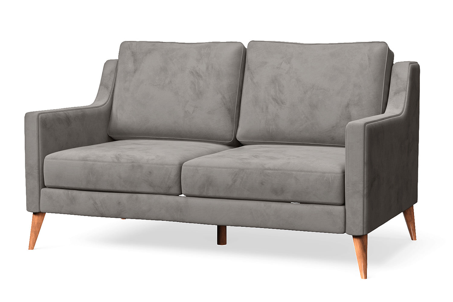 Aquila 2 Seater Sofa Grey Velvet