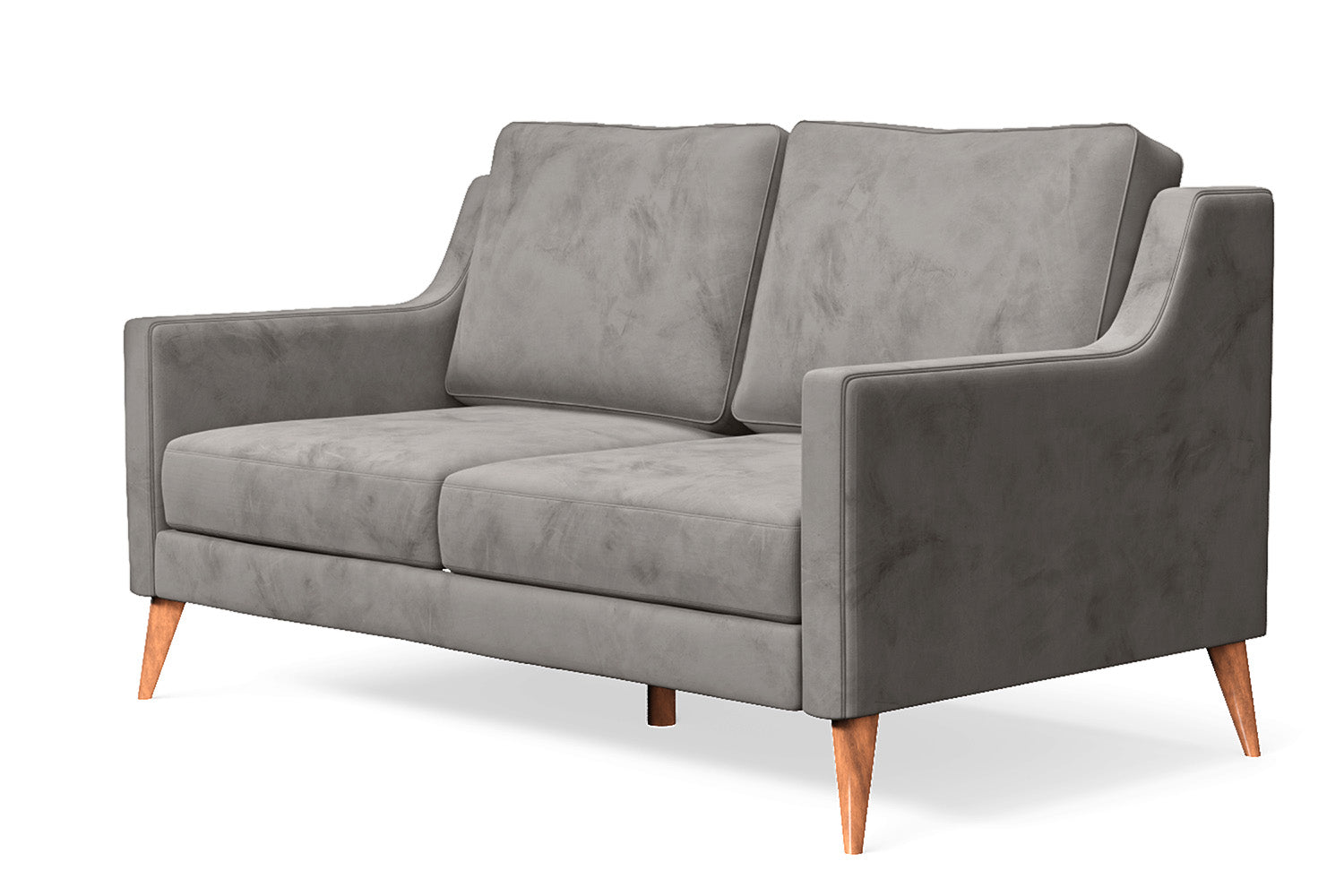 Aquila 2 Seater Sofa Grey Velvet