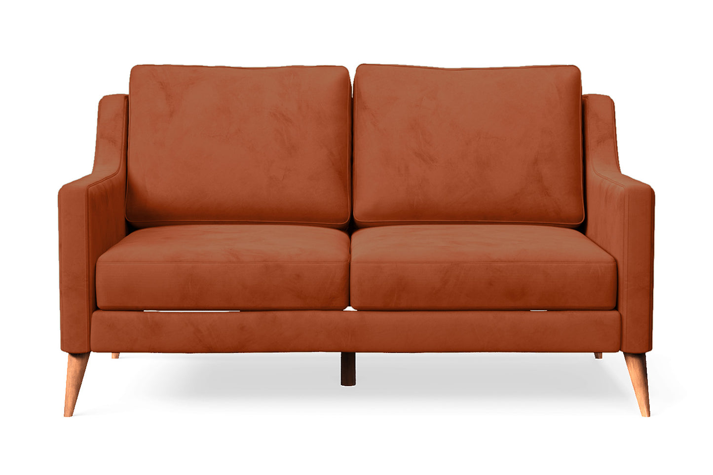 Aquila 2 Seater Sofa Orange Velvet