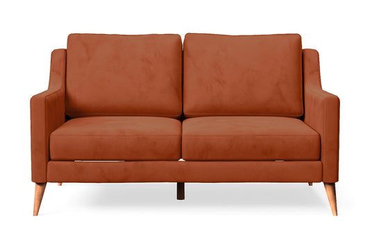 Aquila 2 Seater Sofa Orange Velvet